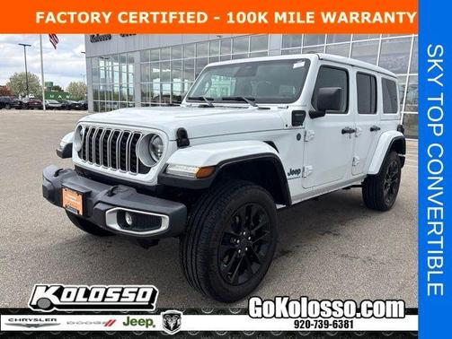 Bright White Clearcoat 2025 Jeep Wrangler 4xe Sahara