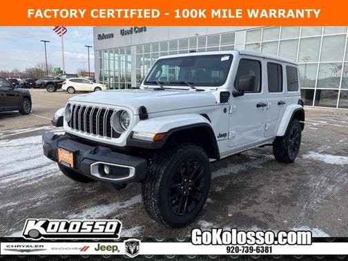 Bright White Clearcoat 2025 Jeep Wrangler 4xe Sahara
