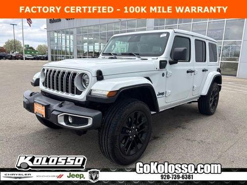 Bright White Clearcoat 2025 Jeep Wrangler 4xe Sahara