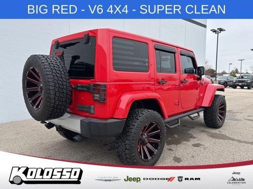 Firecracker Red 2015 Jeep Wrangler Unlimited Sahara