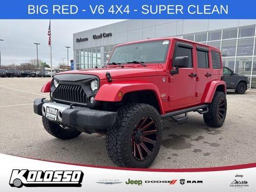 Firecracker Red 2015 Jeep Wrangler Unlimited Sahara