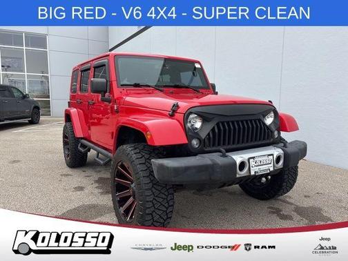 Firecracker Red 2015 Jeep Wrangler Unlimited Sahara