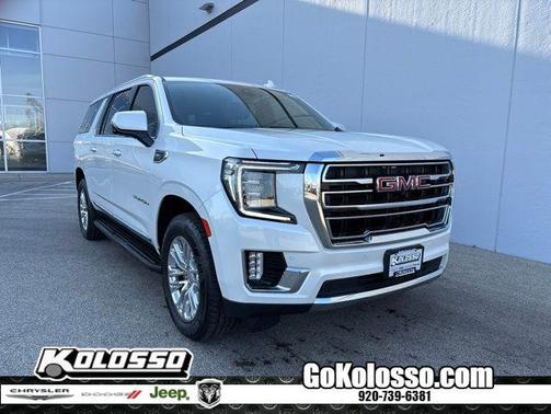 White Frost Tri-Coat 2022 GMC Yukon XL SLT