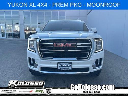 White Frost Tri-Coat 2022 GMC Yukon XL SLT