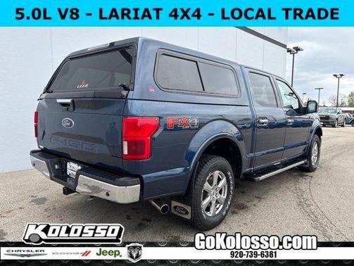 Blue 2018 Ford F-150 Lariat