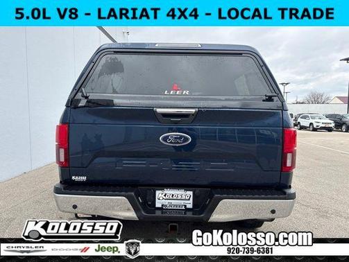 Blue 2018 Ford F-150 Lariat