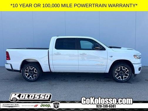 Bright White Clearcoat 2026 RAM 1500 Laramie