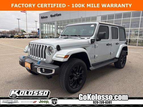 Silver Zynith Clearcoat 2023 Jeep Wrangler 4xe Sahara