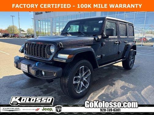 Black Clearcoat 2024 Jeep Wrangler 4xe Sport