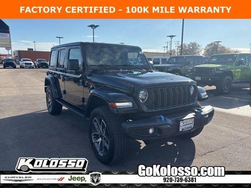 Black Clearcoat 2024 Jeep Wrangler 4xe Sport