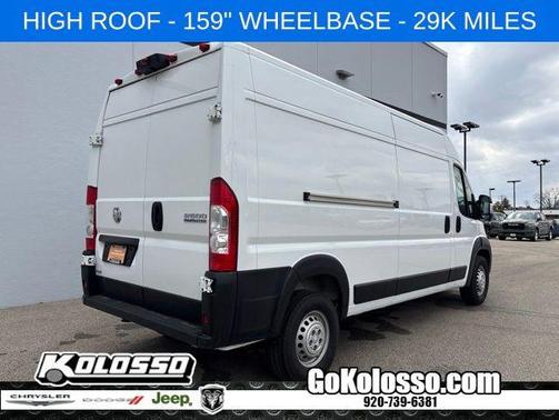 Bright White Clearcoat 2025 RAM ProMaster 2500 High Roof