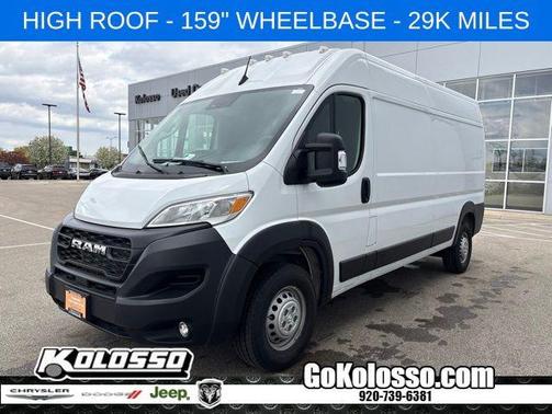 Bright White Clearcoat 2025 RAM ProMaster 2500 High Roof