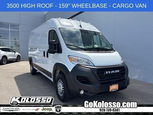 Bright White Clearcoat 2025 RAM ProMaster 3500 High Roof