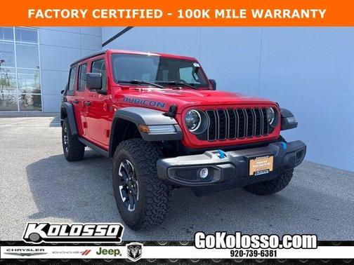 Firecracker Red Clearcoat 2025 Jeep Wrangler 4xe Rubicon