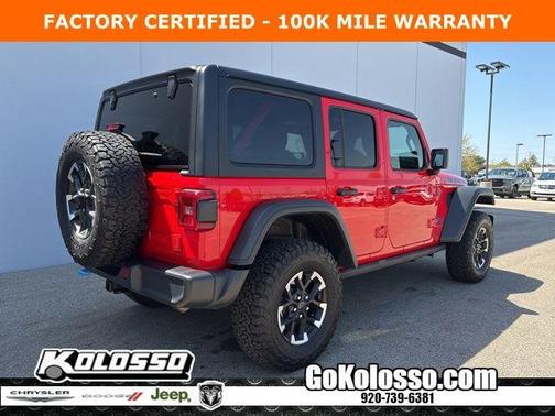 Firecracker Red Clearcoat 2025 Jeep Wrangler 4xe Rubicon