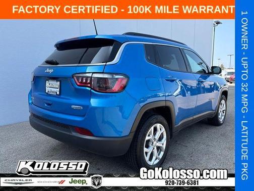 Hydro Blue Pearlcoat 2024 Jeep Compass Latitude
