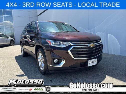 Black Cherry Metallic 2020 Chevrolet Traverse LT Cloth
