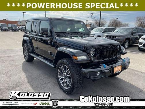 Black Clearcoat 2024 Jeep Wrangler 4xe High Altitude