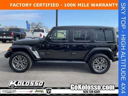 Black Clearcoat 2024 Jeep Wrangler 4xe High Altitude