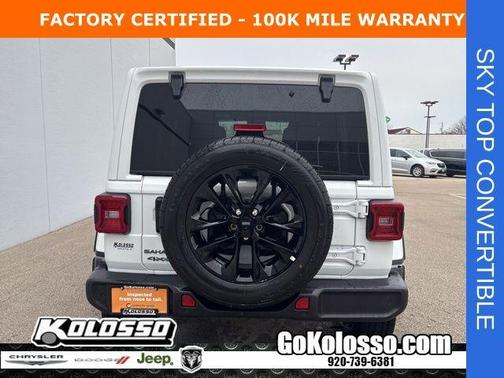 Bright White Clearcoat 2025 Jeep Wrangler 4xe Sahara