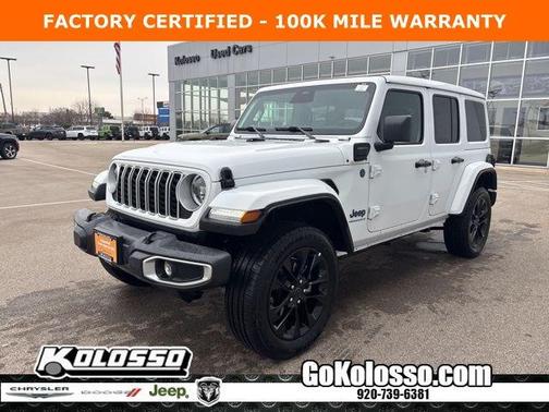 Bright White Clearcoat 2025 Jeep Wrangler 4xe Sahara