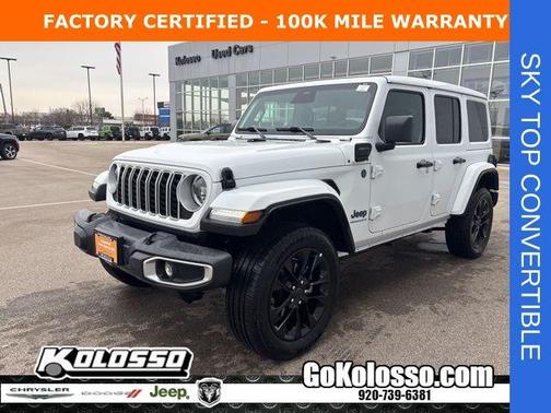 Bright White Clearcoat 2025 Jeep Wrangler 4xe Sahara