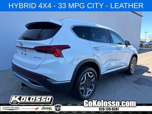 Serenity White Pearl 2023 Hyundai SANTA FE HEV SEL Premium