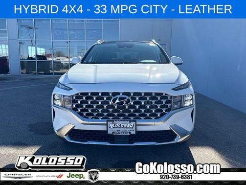 Serenity White Pearl 2023 Hyundai SANTA FE HEV SEL Premium