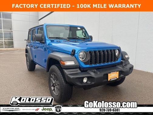 Hydro Blue Pearl 2024 Jeep Wrangler Sport