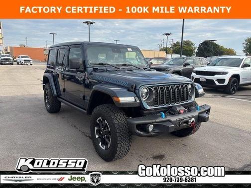 Fathom Blue Pearlcoat 2025 Jeep Wrangler 4xe Rubicon