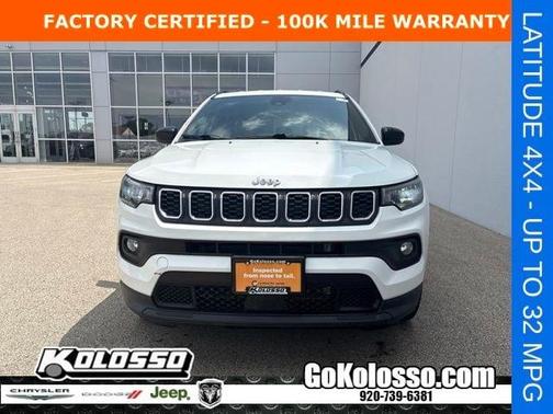 Bright White Clearcoat 2024 Jeep Compass Latitude