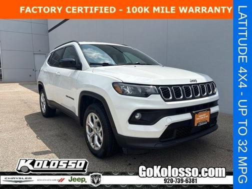 Bright White Clearcoat 2024 Jeep Compass Latitude