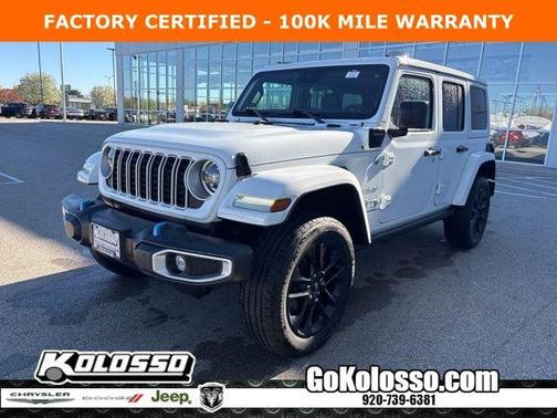 Bright White Clearcoat 2024 Jeep Wrangler 4xe Sahara
