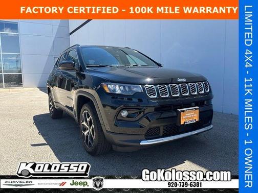 Diamond Black 2025 Jeep Compass Limited