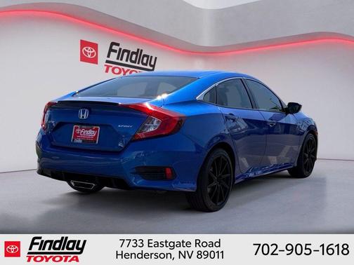 Aegean Blue Metallic 2021 Honda Civic Sport