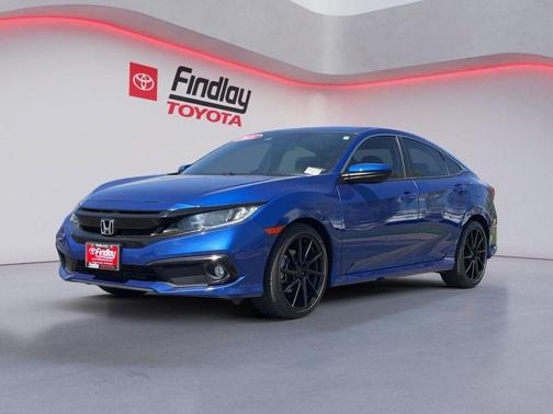 Aegean Blue Metallic 2021 Honda Civic Sport