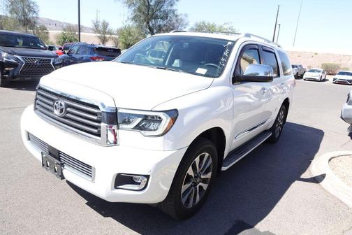 Super White 2021 Toyota Sequoia Limited