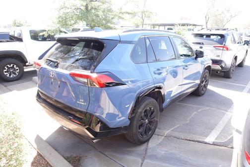 Cavalry Blue 2023 Toyota RAV4 Hybrid SE
