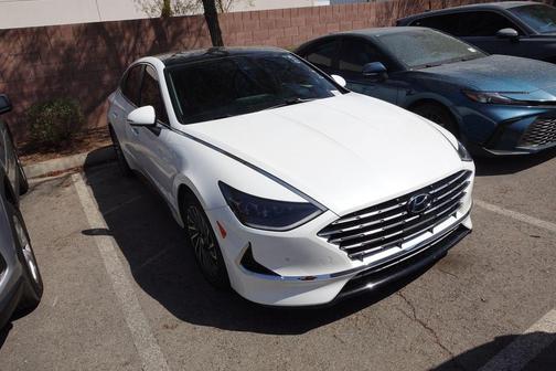Hyper White 2022 Hyundai SONATA Hybrid Limited