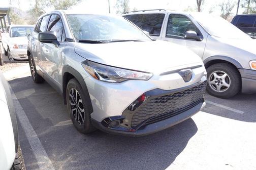 Sonic Silver 2025 Toyota Corolla Cross Hybrid S