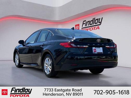 Midnight Black Metallic 2025 Toyota Camry LE