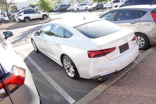 Glacier White Metallic 2023 Audi A5 Sportback 45 S Line Premium Plus