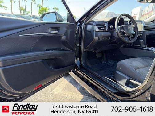Midnight Black Metallic 2025 Toyota Camry LE