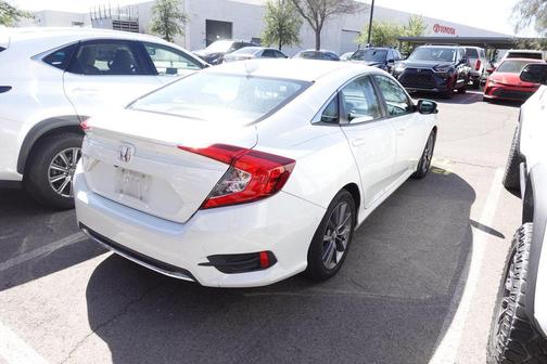 Platinum White Pearl 2019 Honda Civic EX-L