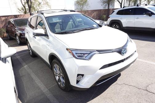 Blizzard Pearl 2018 Toyota RAV4 Hybrid Limited