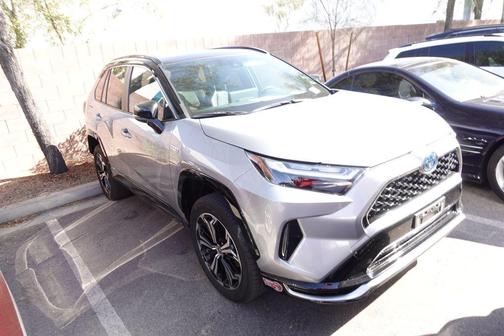 Silver Sky Metallic/Midnight Black Metallic 2024 Toyota RAV4 Prime XSE
