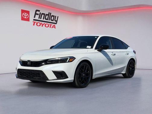 Platinum White 2022 Honda Civic Sport