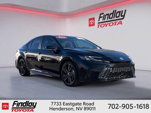 Midnight Black Metallic 2025 Toyota Camry XSE