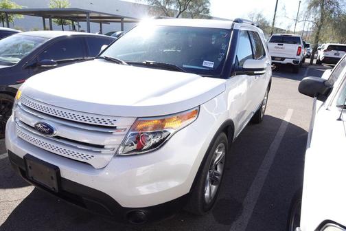WHITE PLATINUM MET TRI-COAT 2014 Ford Explorer Limited