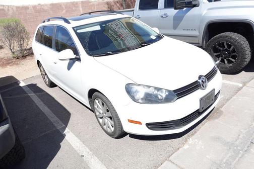 White 2014 Volkswagen Jetta SportWagen DSG TDI w/Sunroof
